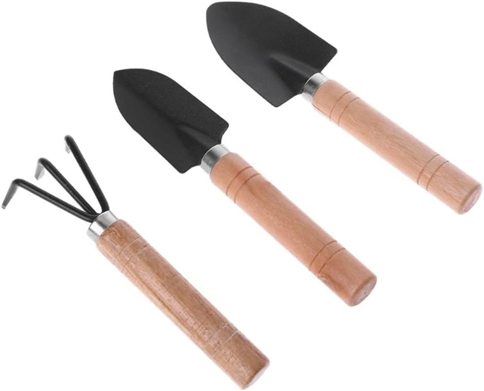 Bonsai Tool Set - 3 Pack Garden Shovel Rake Shovel