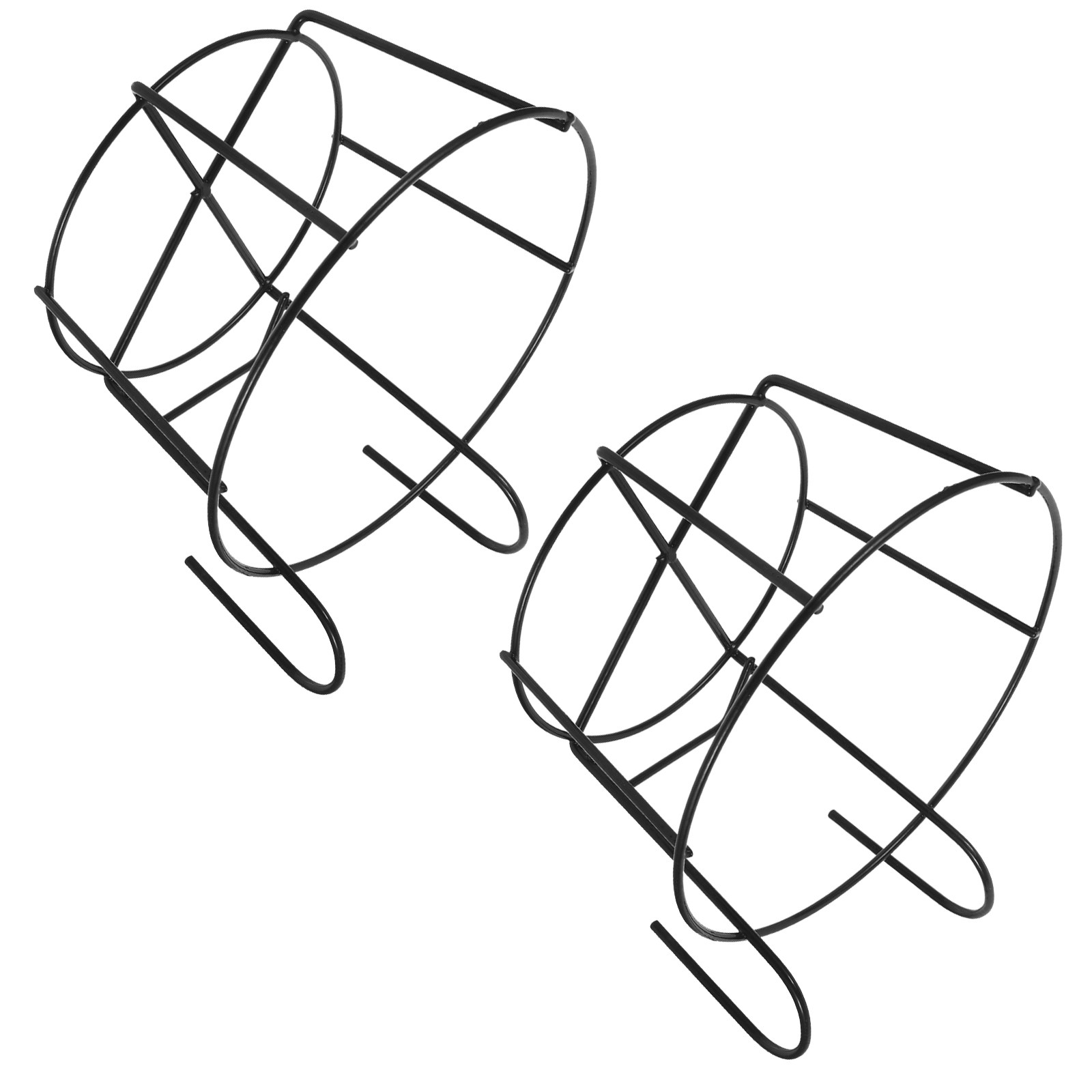 Bonsai Garden Display Stands - 2Pcs Iron Flowerpot Hook Stand Hanging