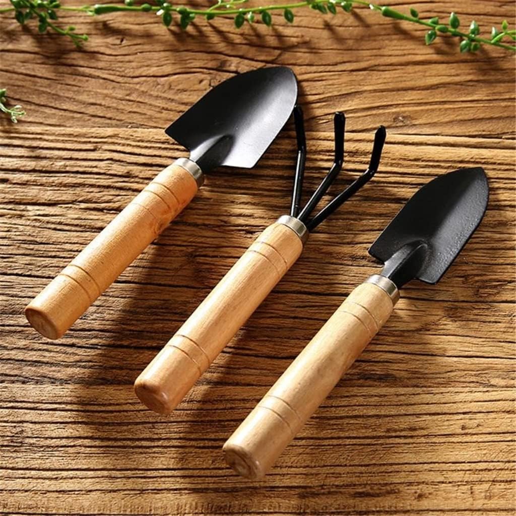 3 Pack Garden Shovel Rake Shov - Bonsai Tool Set 评论和价格