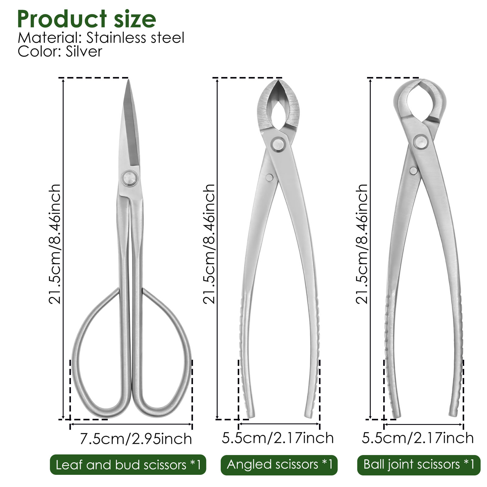 3 Pcs Bonsai Tool Set with Kno - Bonsai Tool Set 评论和价格
