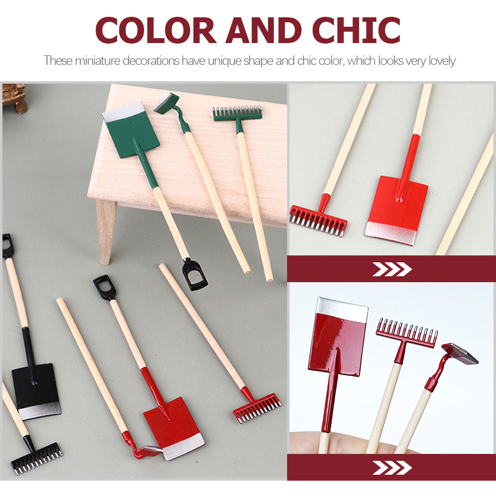 3Pcs Miniature House Accessori - Bonsai Tool Set 评论和价格