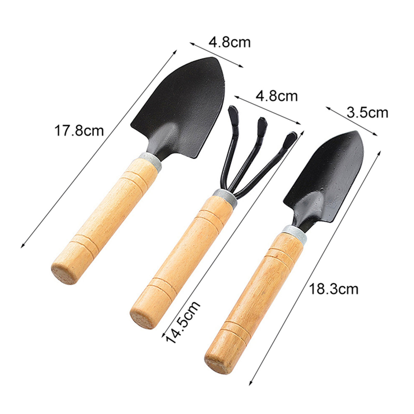 3-Piece Mini Garden Tools Set, - Bonsai Tool Set 评论和价格