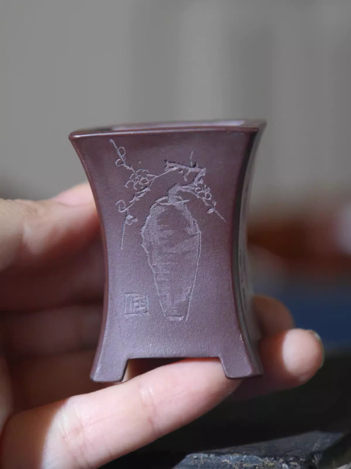Ceramic Bonsai Pot ,Handmade C - Bonsai Garden Chinese Garden 评论和价格