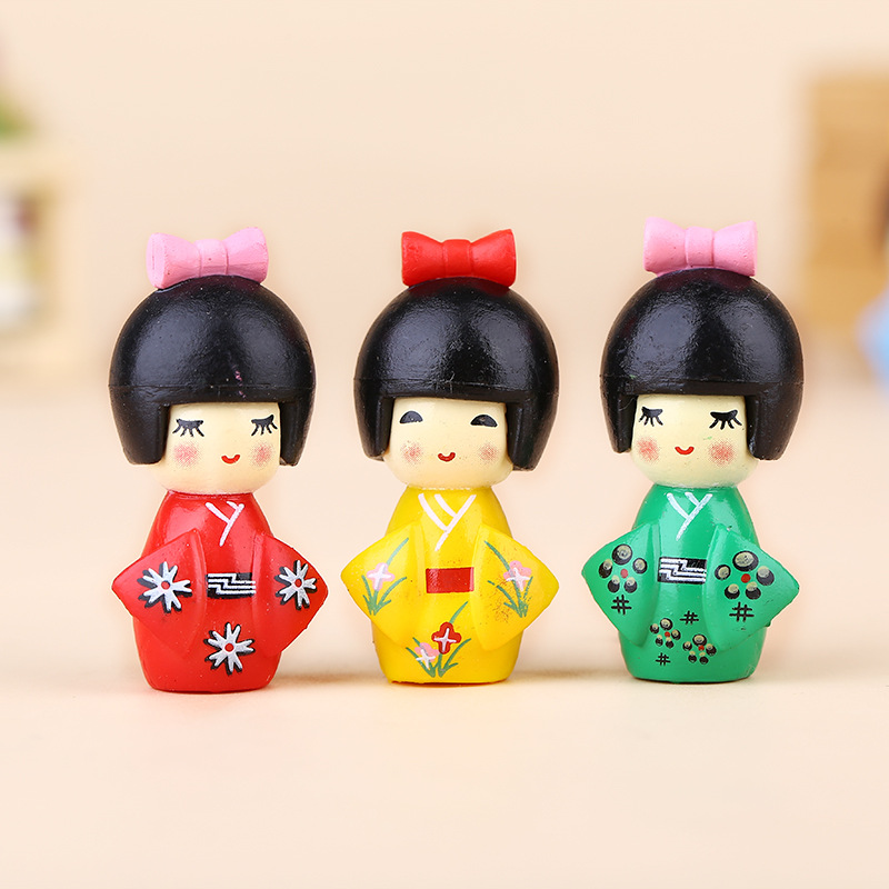New Japanese Cute Girl Figurin - Bonsai Garden Chinese Garden 评论和价格