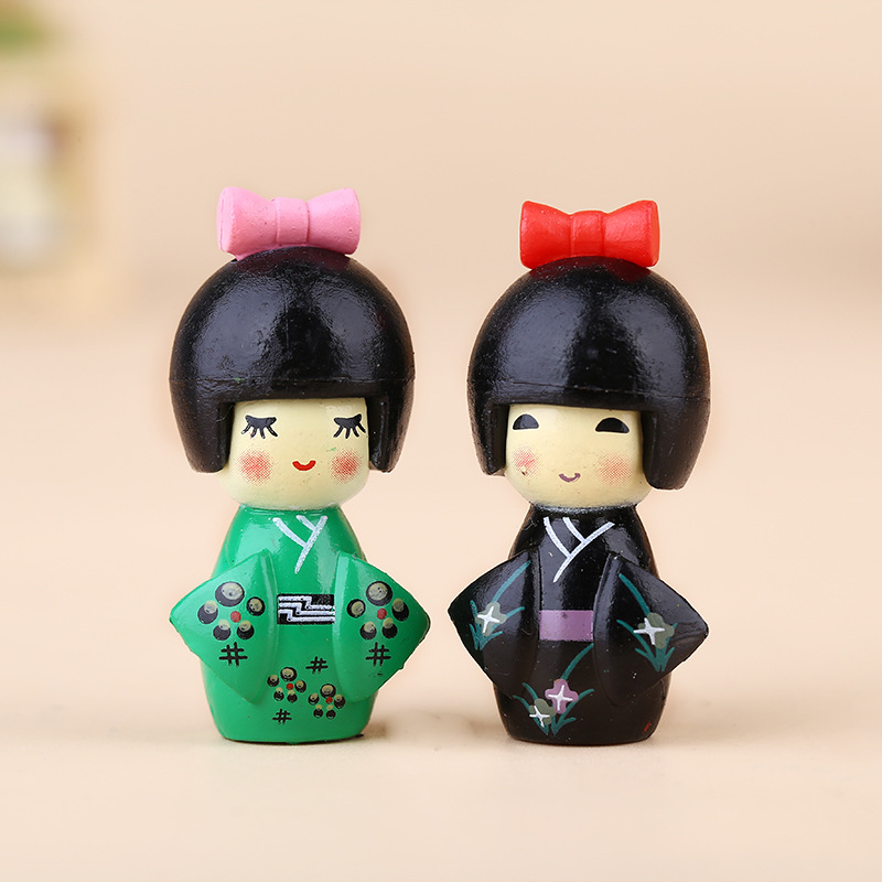 New Japanese Cute Girl Figurin - Bonsai Garden Chinese Garden 评论和价格