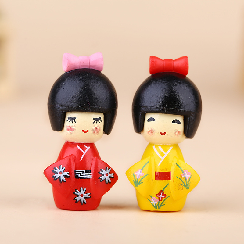 New Japanese Cute Girl Figurin - Bonsai Garden Chinese Garden 评论和价格
