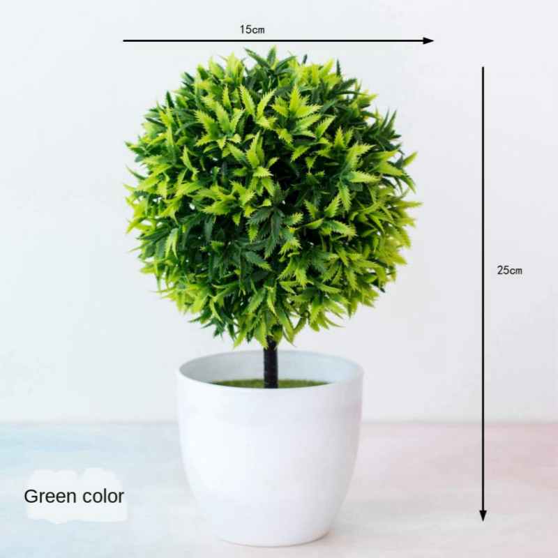 New Green Artificial Plants Bo - Bonsai Garden Sushi 评论和价格