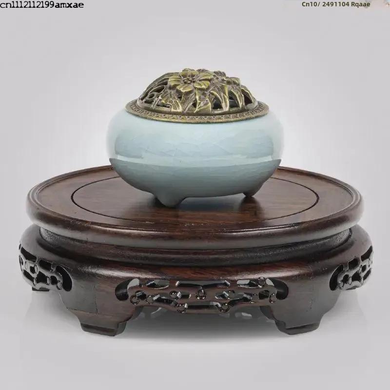 Ebony Wood Round Table Crafts  - Bonsai Garden Display Stands 评论和价格