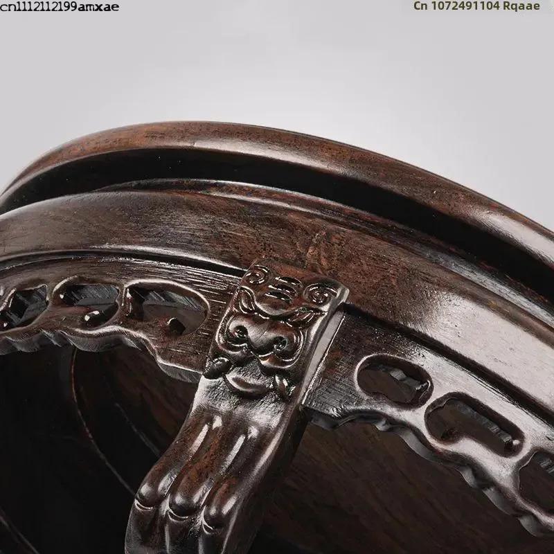 Ebony Wood Round Table Crafts  - Bonsai Garden Display Stands 评论和价格